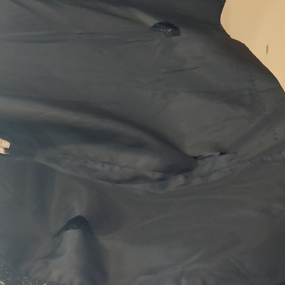 LAST DAY! Vintage 80's New York Girl wool and leather coat, size 14 - Picture 5 of 7